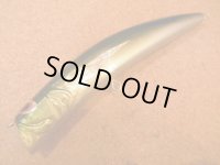 【LureShop ULUA】×【ARUMOMIS】コラボ  フラウンダーロング 220mm 105g フローティングモデル カラー：グリーンイエローラップペイント